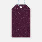 Elegante botanische kerstbal Kerstmis Cadeaulabel (Achterkant)