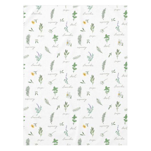 Elegante Botanische Keuken Tafelkleed (Voorkant)