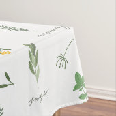 Elegante Botanische Keuken Tafelkleed (Voorbeeld)