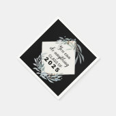 Elegante Botanische Klasse van 2025 Graduation Par Servet (Hoek)