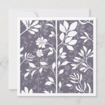 Elegante botanische klimranken donker lavendel