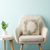 Elegante botanische krans decoratieve kussen (Stoel)