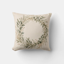 Elegante botanische krans decoratieve kussen