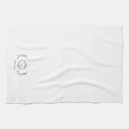 Elegante botanische laurier aangepaste naam stoffi theedoek