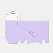 Elegante Botanische lavendel Bruiloft dank u Bedankdoosjes (Uitgevouwen)
