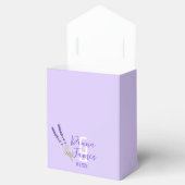 Elegante Botanische lavendel Bruiloft dank u Bedankdoosjes (Geopend)