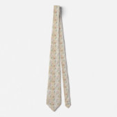 Elegante botanische lente bloemstuk stropdas (Voorkant)
