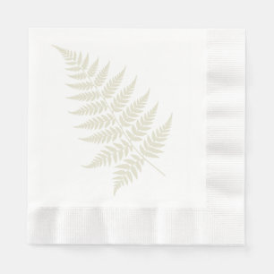 Elegante botanische lichtgroene varensilhouet servet