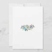 Elegante Botanische Liefde Bruiloft Bedankkaart (Achterkant)