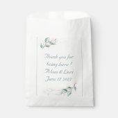 Elegante Botanische Liefde Bruiloft Bedankzakje (Voorkant)