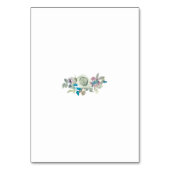 Elegante Botanische Liefde Bruiloft Kaart (Achterkant)
