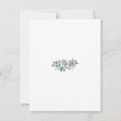 Elegante Botanische Liefde Bruiloft RSVP Kaartje (Achterkant)