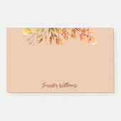 Elegante  botanische lijst bladeren genoemd post-it® notes (Voorkant)