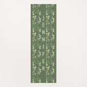 Elegante botanische lijst bladeren groen yogamat (Voorkant)
