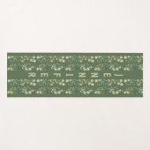 Elegante botanische lijst bladeren groen yogamat (Voorkant (horizontaal))