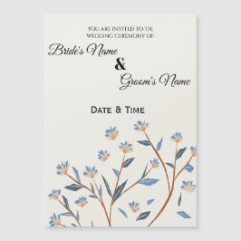 Elegante Botanische Magnetische Uitnodiging