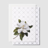 Elegante Botanische Magnolia Hoesje Blad Vellum Uitnodigingen (Offset (Uitnodiging))