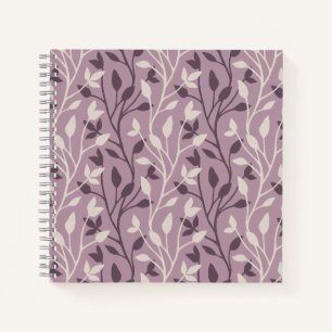 Elegante Botanische Mauve Blad Chic Notitieboek