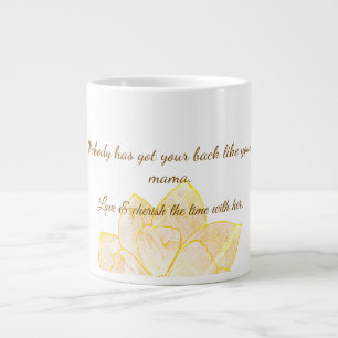 Elegante botanische Moederdag cadeaumok Grote Koffiekop