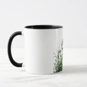 "Elegante Botanische Mok met Gouden Accenten" (Links)