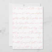 Elegante botanische monochromatische kerstfoto kaart (Achterkant)