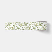 Elegante botanische olijf satijnen lint (Voorkant)