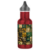 ✨Elegante botanische patchwork bloempatroonontwerp Waterfles (Links)