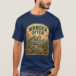 Elegante Botanische Perzische Kat Vintage T-Shirt