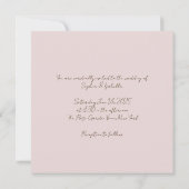 Elegante botanische platte Kaart (Achterkant)