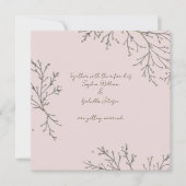 Elegante botanische platte Kaart (Voorkant)