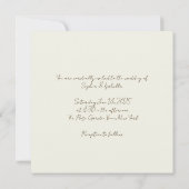 Elegante botanische platte Kaart (Achterkant)