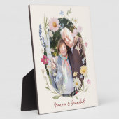 Elegante Botanische Portretplaat Fotoplaat (Zijkant)