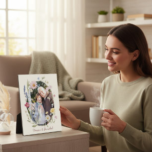 Elegante Botanische Portretplaat Fotoplaat