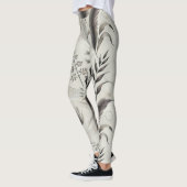 Elegante botanische print high-waisted Leggings (Links)