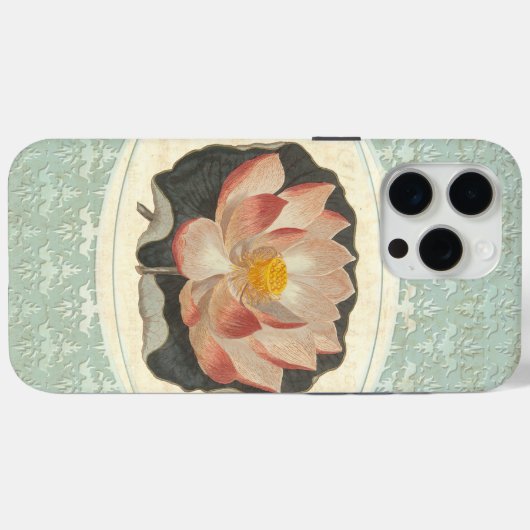 Elegante  botanische print van Lotus Blossom Case-Mate iPhone Case (Achterkant (horizontaal))