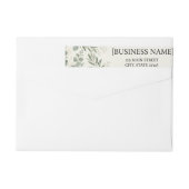 Elegante botanische retouradreslabels | Persoonlij (Achterkant)