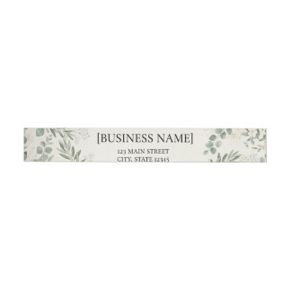 Elegante botanische retouradreslabels | Persoonlij