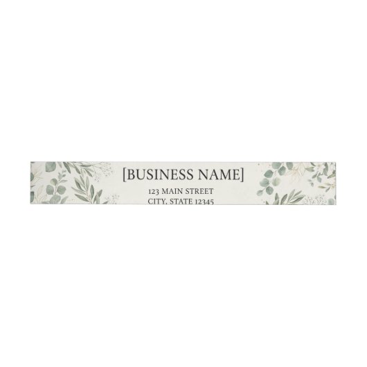Elegante botanische retouradreslabels | Persoonlij (Individueel)