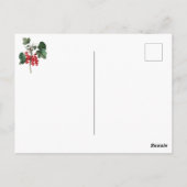 Elegante botanische  rode bessen fruit briefkaart (Achterkant)