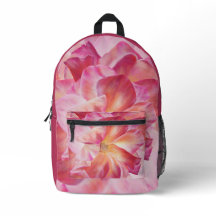 Elegante Botanische Roos Blossom Bloemen Rugzak