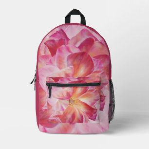 Elegante Botanische Roos Blossom Bloemen Rugzak