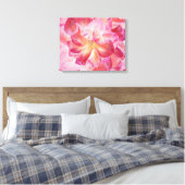 Elegante Botanische Roos Blossom Wrapped Canvas Ar Afdruk (Insitu (Slaapkamer))