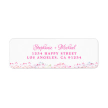 Elegante botanische roze groene bladeren