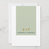 Elegante botanische rozen kaart (Achterkant)