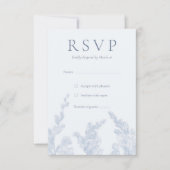 Elegante botanische RSVP bruiloft uitnodiging (Voorkant)