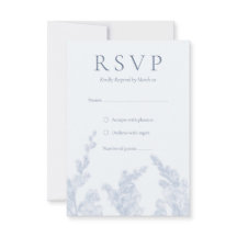 Elegante botanische RSVP bruiloft uitnodiging