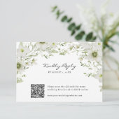 Elegante Botanische RSVP Kaartje (Staand voorkant)