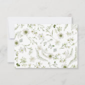 Elegante Botanische RSVP Kaartje (Achterkant)