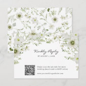 Elegante Botanische RSVP Kaartje (Voorkant / Achterkant)