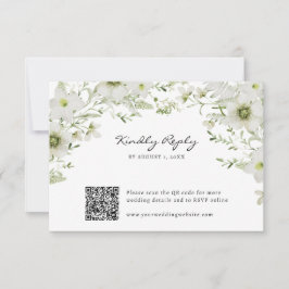 Elegante Botanische RSVP Kaartje